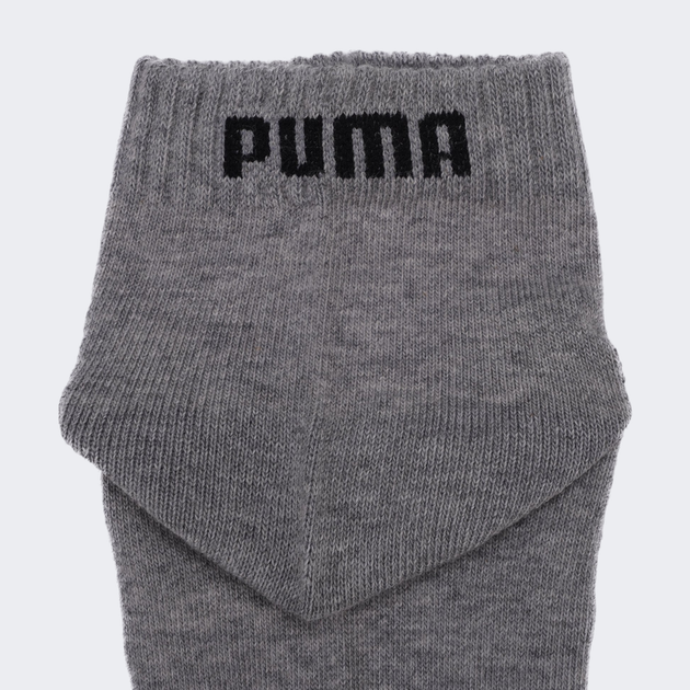 Набір жіночих шкарпеток 3 пари Puma Unisex Quarter Plain 90697821 35-38 Чорний/Сірий/Білий (8718824385044) - зображення 3