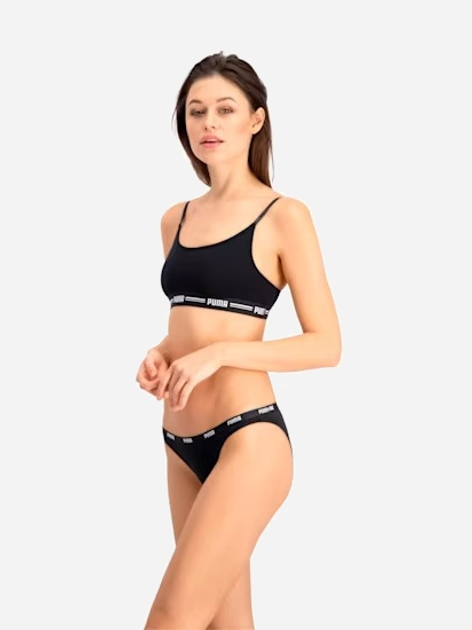 Zestaw damskich majtek bikini 2 szt Puma Women Bikini 2P Hang 90784703 S Czarny (8718824910871) - obraz 7