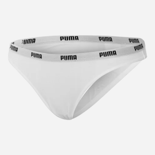 Набір трусиків-бікіні жіночих 2 шт Puma Women Bikini 2P Hang 90784704 M Білий (8718824910932) - зображення 2