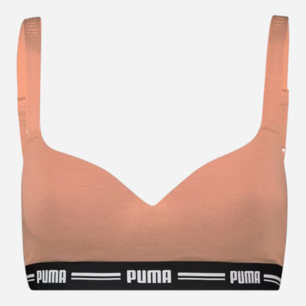 Biustonosz damski bez fiszbin Puma Women Padded Top 90786312 S Beżowy (8720245348706) - obraz 1