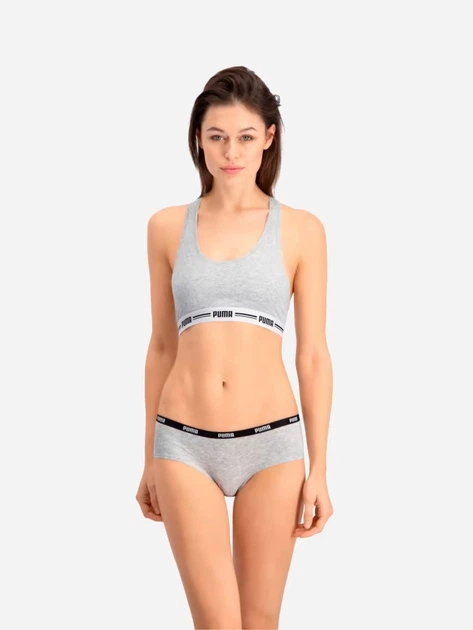 Zestaw damskich majtek typu hipster 2 szt Puma Women Hipster 2P Hang 90784805 L Szary (8718824911243) - obraz 5