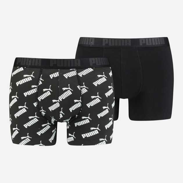 Набір трусів-боксерів чоловічих 2 шт Puma Men Aop Boxer 2P 93505401 M Чорний (8720245044943) - зображення 1