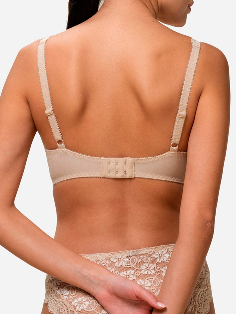 Biustonosz damski z fiszbinami z koronką Triumph 10166798 85D Beżowy (7613112815405) - obraz 6