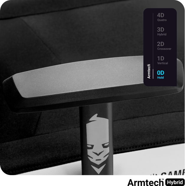 Fotel gamingowy Diablo X-Gamer 2.0 Normal Size Snow White (5902560337495) - obraz 8