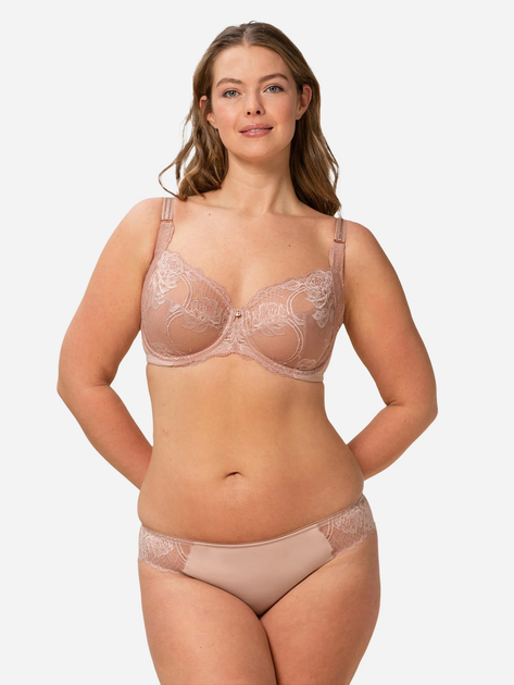 Biustonosz damski z fiszbinami z koronką Triumph 10209608 95B Różowy (7613137808109) - obraz 7