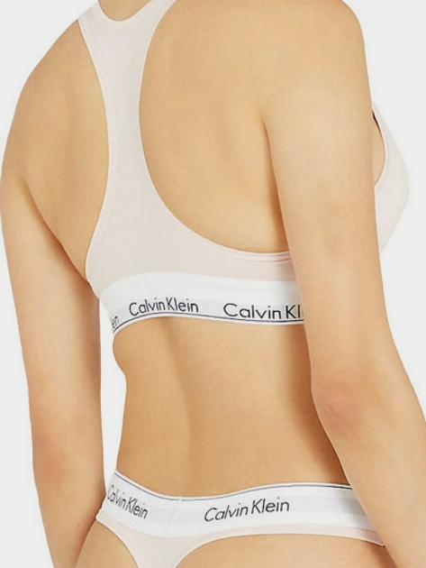 Бюстгальтер без кісточок бавовняний Calvin Klein Underwear 0000F3785E-2NT L Рожевий (8718934300821) - зображення 4