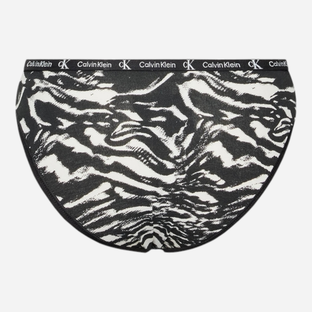 Набір трусиків сліпів жіночих бавовняних Calvin Klein Underwear 000QD3991E-BIK L 2 шт Чорний/Тигровий (8720107317758) - зображення 3