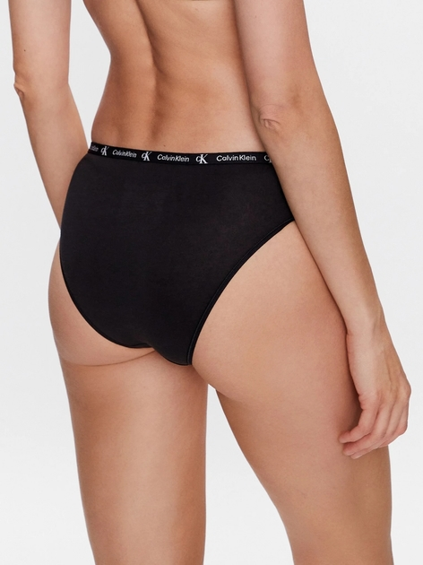 Набір трусиків сліпів жіночих бавовняних Calvin Klein Underwear 000QD3991E-BIK L 2 шт Чорний/Тигровий (8720107317758) - зображення 5