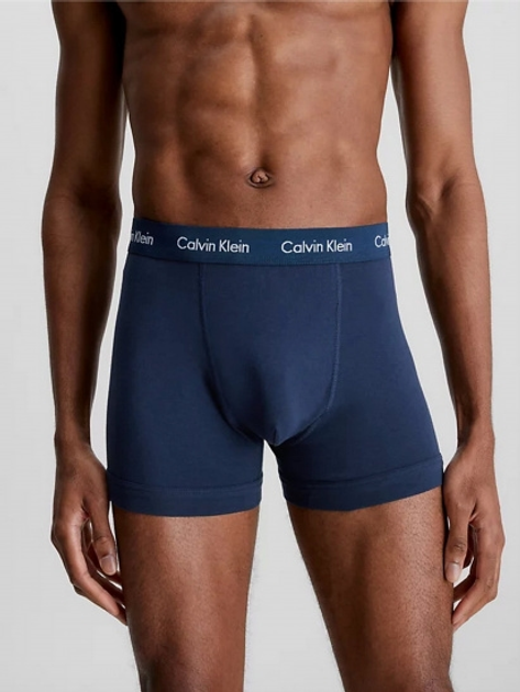 Zestaw majtek męskich typu bokserki Calvin Klein Underwear 0000U2662G-4KU S 3 szt Niebieski/Granatowy/Czarny (8719113950752) - obraz 2