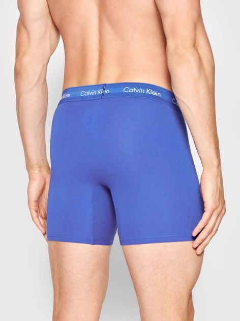 Zestaw majtek męskich typu bokserki Calvin Klein Underwear 000NB1770A-4KU S 3 szt Niebieski/Granatowy/Czarny (8719115052706) - obraz 3