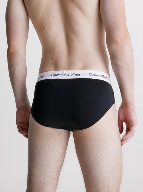 Набір трусів сліпів чоловічих бавовняних Calvin Klein Underwear 0000U2661G-001 S 3 шт Чорний (5051145283334) - зображення 3