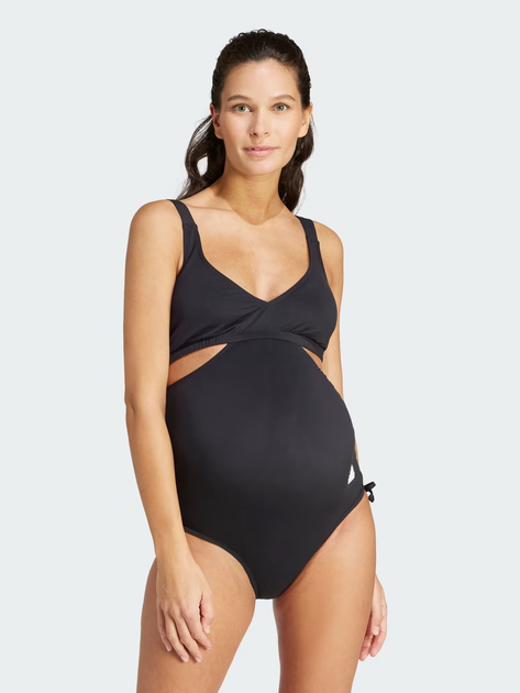 Strój kąpielowy jednoczęściowy ciążowy damski adidas Mat Swimsuit IP6516 XL Czarny (4067887756013) - obraz 1