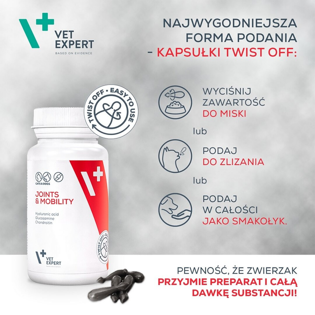 Добавки для собак та котів Vet Expert суглоби та рухливість 30 капсул (5902414202054) - зображення 5