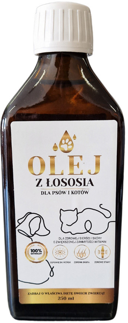 Witaminy dla psów i kotów Lab-V olej z łososia 250 ml (5903240466597) - obraz 1