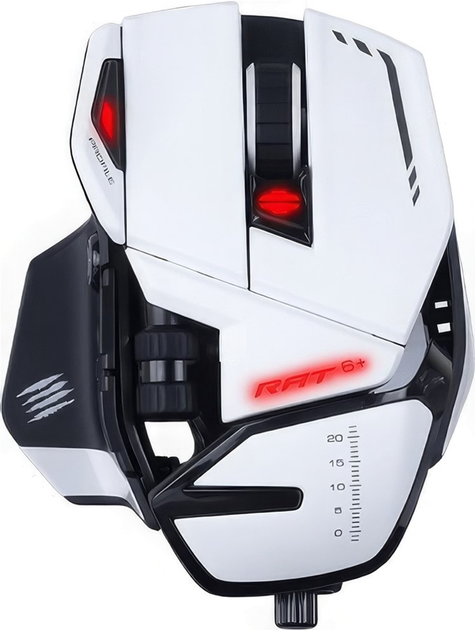 Мышь Mad Catz R.A.T. 6+ USB White (MR04DCINWH000-0) - изображение 1