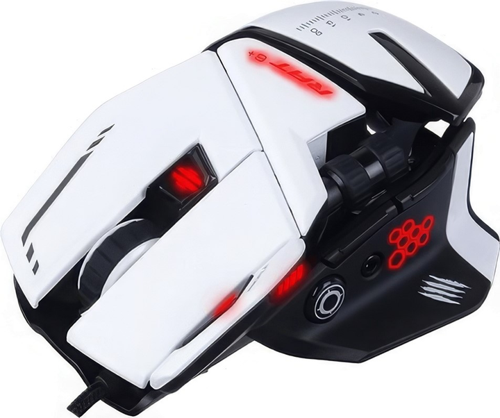 Мышь Mad Catz R.A.T. 6+ USB White (MR04DCINWH000-0) - изображение 3