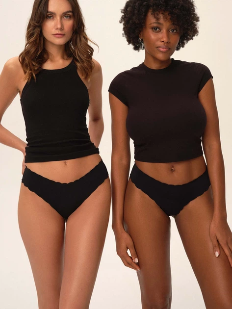 Набір трусиків стрінгів жіночих Esotiq 39006-K002 S 2 шт Чорний (5901656972381) - зображення 3