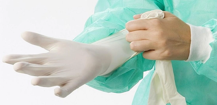 Перчатки Medicare латексные стерильные опудренные 8 - изображение 2