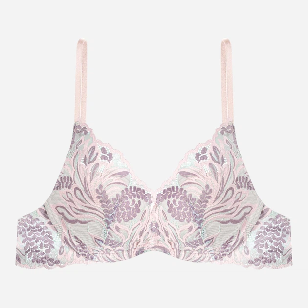 Biustonosz damski z fiszbinami Push-up z koronką Esotiq 41441-65X 65F Zielony (5903972252024) - obraz 6