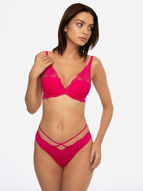 Бюстгальтер з Push-up мереживний Esotiq 41462-43X 65D Рожевий (5903972266885) - зображення 5