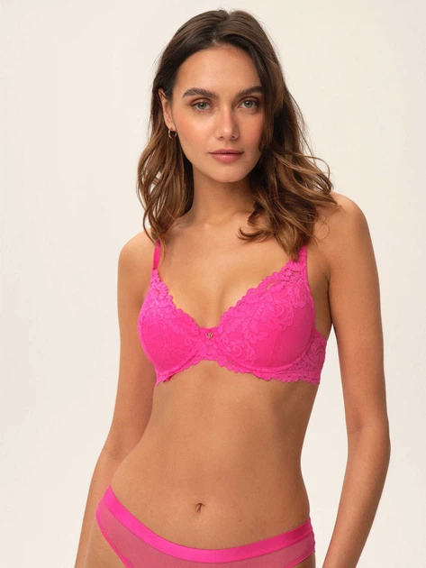 Biustonosz damski Push-up z koronką Esotiq 41331-61X 80C Czarny (5903972254042) - obraz 3