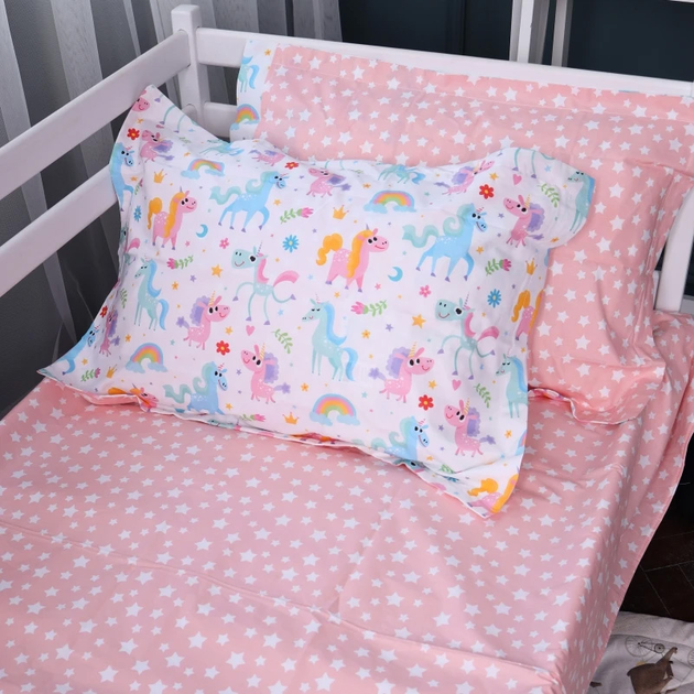 Акція на Простирадло MirSon Poplin Line Kids 05 Pony 150х220 см від Rozetka