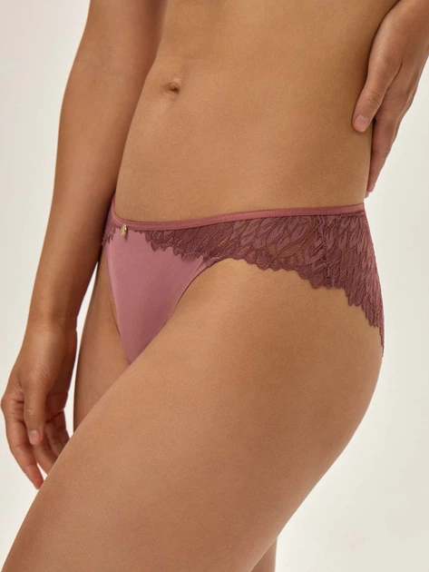 Majtki figi damskie koronkowe Esotiq 41794-34X L Różowe (5903972296929) - obraz 5