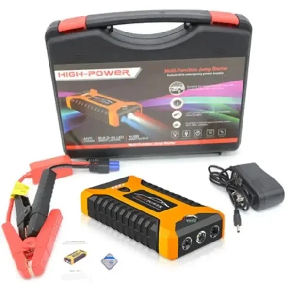 Пускозарядное автомобильное устройство Jumpstarter 27JX 12В/2А с аккумулятором на 99800mAh и фонарём ANS К - изображение 2