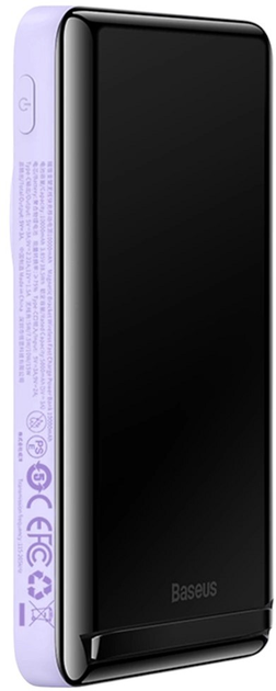 Powerbank Baseus Magnetic Bracket MagSafe 10000 mAh 20 W Purple (PPCX080005) - obraz 3