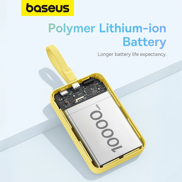 Powerbank Baseus Magnetic Mini MagSafe Lightning 10000 mAh 20 W Yellow (P10022109Y23) - obraz 7