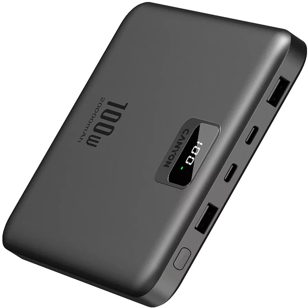 УМБ Canyon PB-2008 20000 mAh 100W Black (CNE-CPB2008DG) - зображення 4