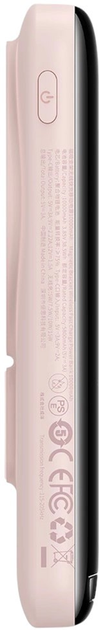 Powerbank Baseus Magnetic Bracket MagSafe 10000 mAh 20 W Pink (PPCX000204) - obraz 3