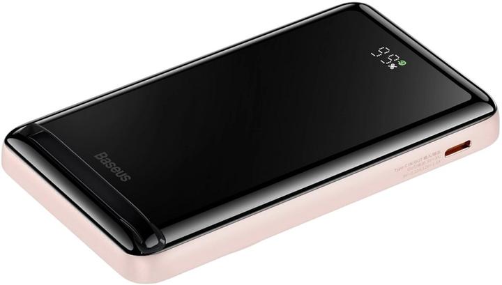 Powerbank Baseus Magnetic Bracket MagSafe 10000 mAh 20 W Pink (PPCX000204) - obraz 8