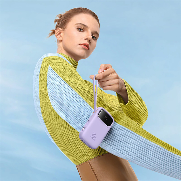 УМБ Baseus Qpow 2 USB-C 10000 мАг 30 Вт Purple (P10055008513) - зображення 8