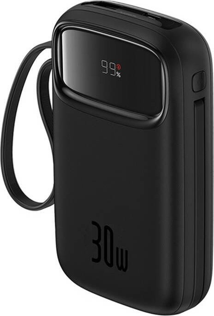 Powerbank Baseus Qpow 2 USB-C 10000 mAh 30 W Black (P10055008113) - obraz 4
