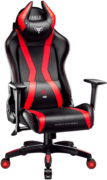Игровое кресло Diablo X-Horn 2.0 Normal Size Black-Red (5902560337006) - изображение 2