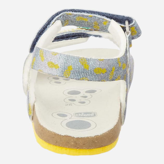 Дитячі босоніжки для дівчинки Chicco 01067202000000-860 27 Сріблясті (8051182288078) - зображення 6