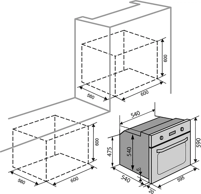 Духова шафа електрична Ventolux MILANO - зображення 10