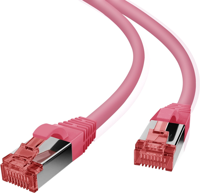 Патч-корд Helos S/FTP Cat 6 30 m Pink (4005938180509) - зображення 1