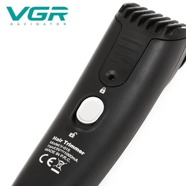 Акумуляторна машинка для стрижки волосся VGR V-015 тример для бороди і вусів з телескопічною насадкою - изображение 2
