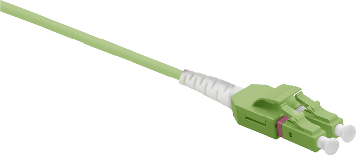 Patchcord światłowodowy Helos Uniboot LC/LC Duplex Zielony 20 m (4005938733804) - obraz 1