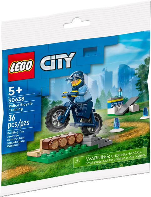 Zestaw klocków LEGO City Rower policyjny – szkolenie 32 elementy (30638) - obraz 1