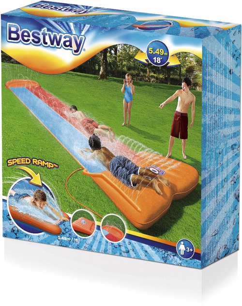 Ślizgawka wodna Bestway podwojna 549 cm (6942138954142) - obraz 1