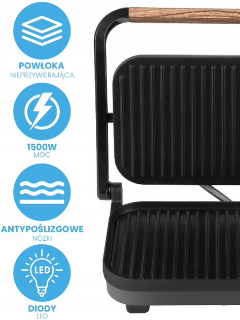Электрогриль контактный MalTec SM1500W 1500Вт - изображение 2