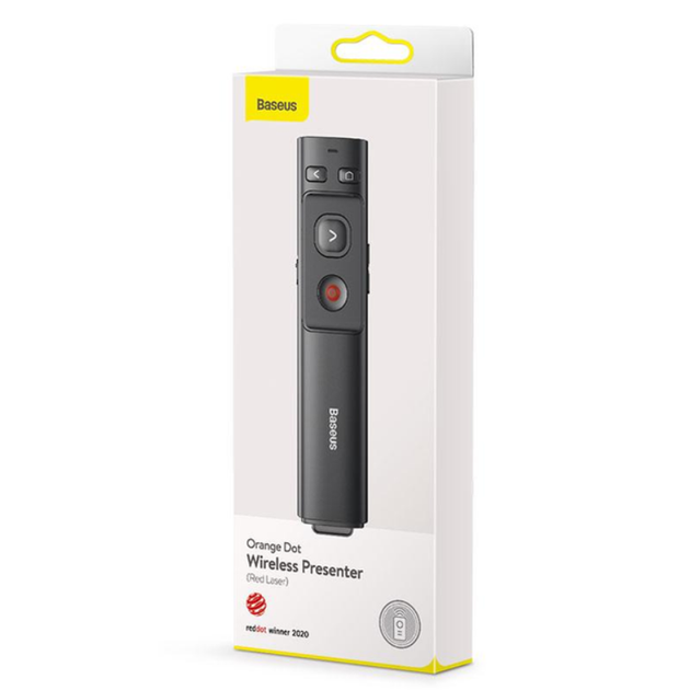 Бездротова указка-презентер BASEUS Orange Dot Wireless Presenter (Red Laser) 100m (AAA) (WKCD000013) - изображение 2