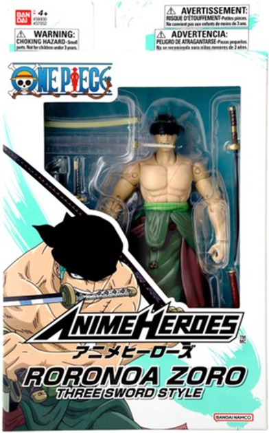 Figurka Bandai Anime Heroes One Piece Roronoa Zoro (3296580370528) - obraz 6