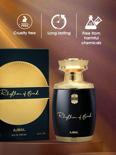 Woda perfumowana unisex Ajmal Rhythm Of Oud 75 ml (6293708018000) - obraz 4