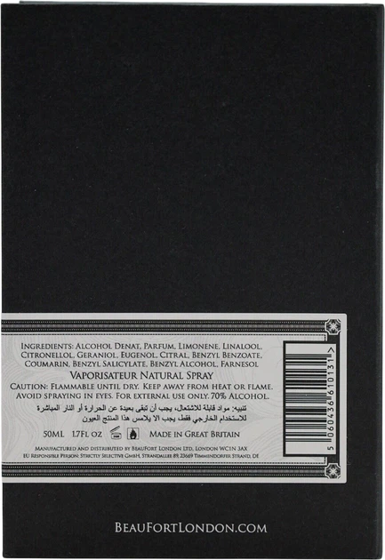 Perfumy unisex BeauFort London Acrasia 50 ml (5060436610131) - obraz 3