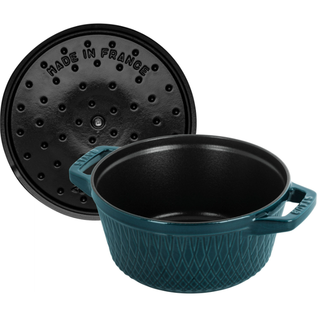 Каструля чавунна Staub Special Cocotte кругла морська 2.3 л (3272340055614) - зображення 2