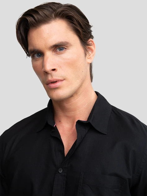 Сорочка чоловіча Big Star Trixi-906 5XL Чорна (5900714542313) - зображення 5